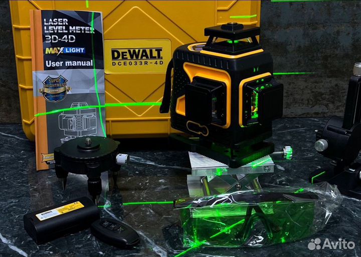 Лазерный уровень dewalt 16 лучей