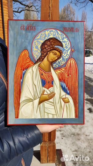 Ангел Хранитель рукописная икона