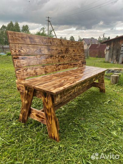 Скамейка со спинкой