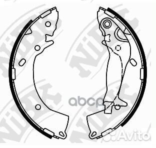 Колодки тормозные барабанные зад FN0610 NiBK