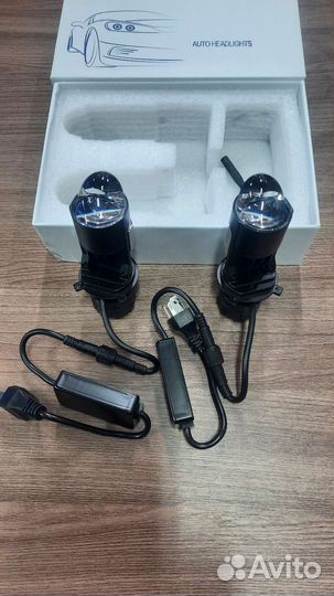 Светодиодные лампы h4 h7 с линзой