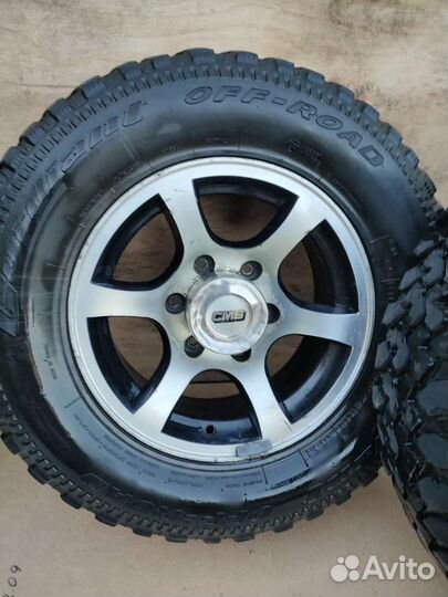 R15 Cordiant Off Road 235/75, PCD 6x139.7 DIA 106