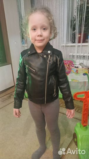 Кожаная куртка косуха детская
