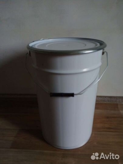 Ведро 25 л с крышкой под хомут