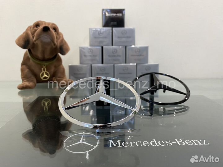 Эмблема звезда Мерседес Бенц на крышку багажника