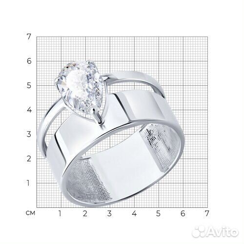 Кольцо Diamant из серебра, 94-110-02344-1, р.19,5