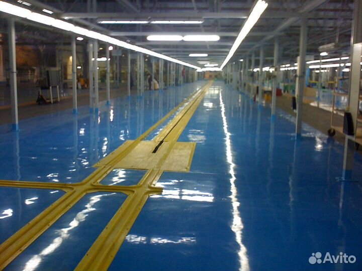 Бетонные, полимерные полы любой сложности