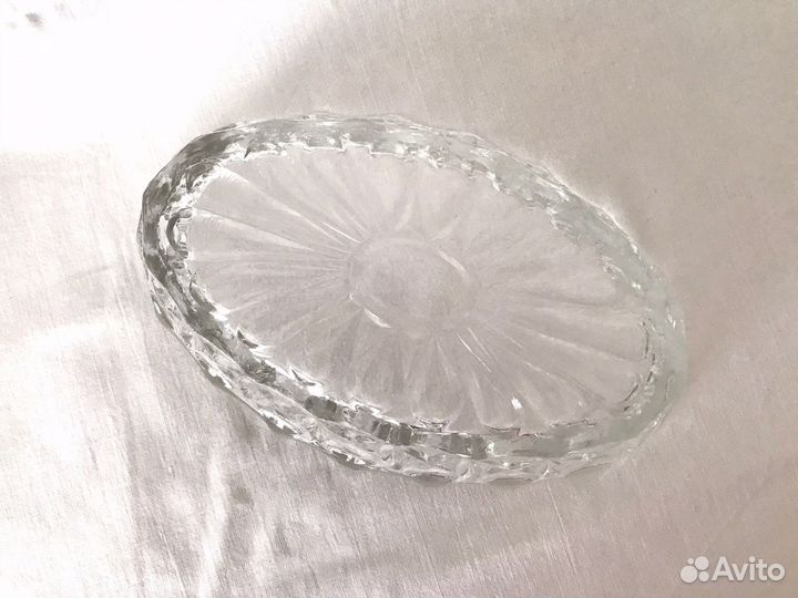 Винтажная стеклянная ваза, СССР