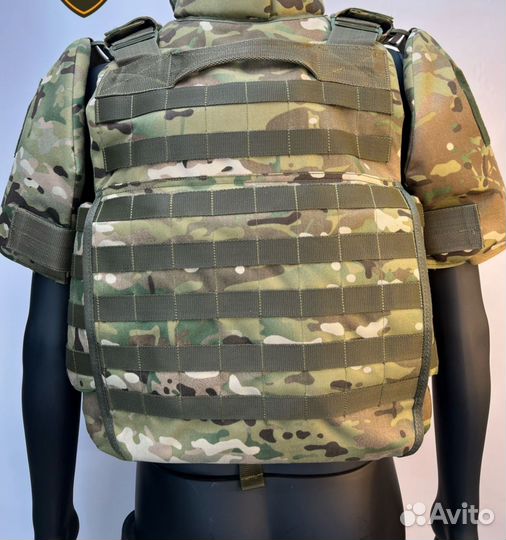 Бронежилет с кевларом С2 Защитник Макс Мультикам