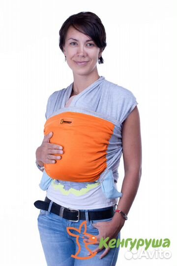 Новый слинг-шарф для новорождённых (трикотаж)