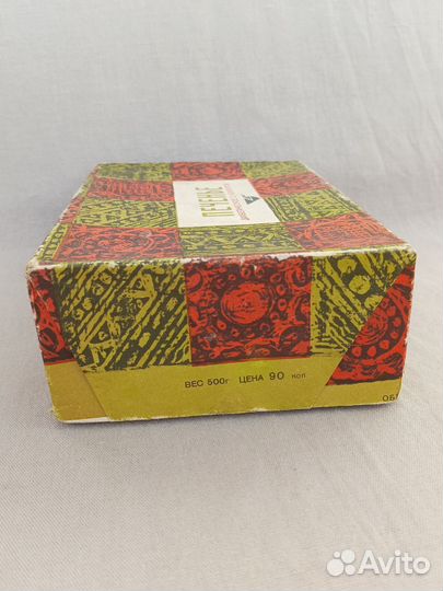 Коробка от печенья СССР