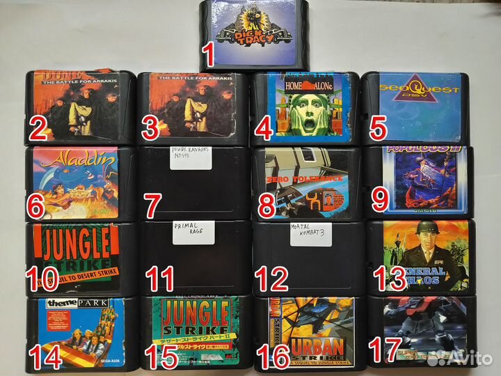 Sega Картриджи 90-00ых Одноигровки Полноплатные