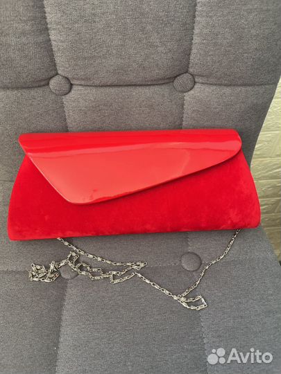 Клатч женский красный