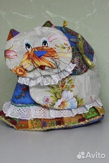 Кукла грелка на чайник. Буренка