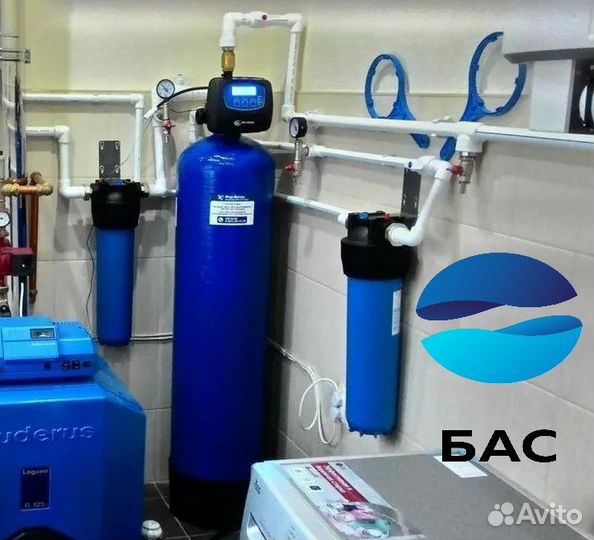 Очистка воды из скважины для коттеджа умягчения