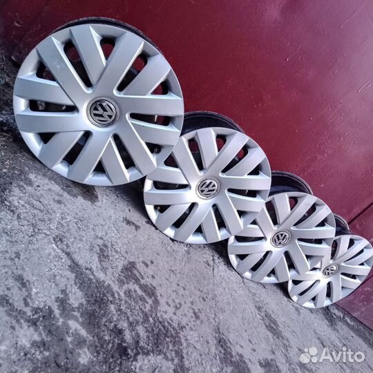 Диски R15 5 100. +Колпаки. 4шт