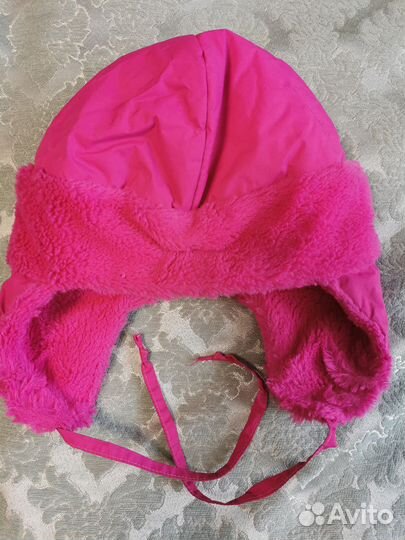 Шапка зимняя для девочки 6-8 лет
