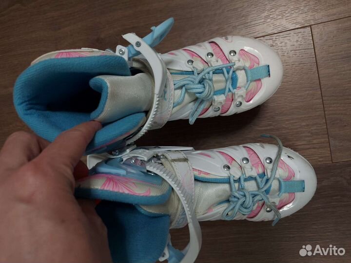 Роликовые коньки детские раздвижные, бу