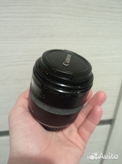 Объектив canon compact macro lens ef 50 mm 1:2.5