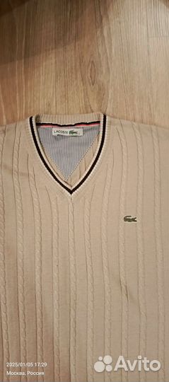 Джемперы Лакост мужские размер м