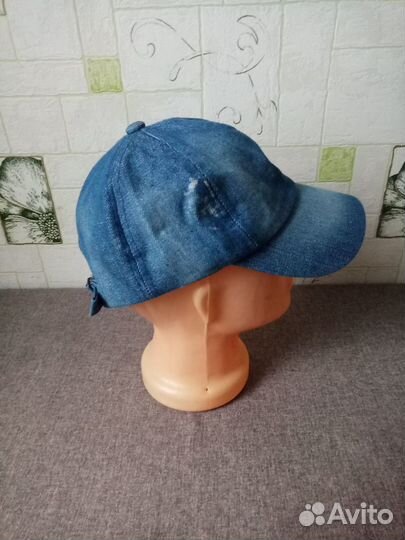 Бейсболка джинсовая для мальчика девочки 7-9 лет