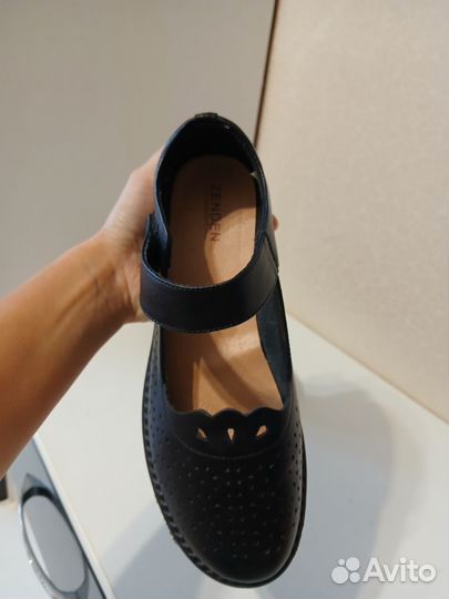 Новые кожаные туфли Zenden 36