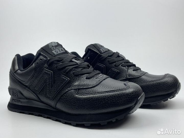 Кроссовки new balance 574 кожаные женские