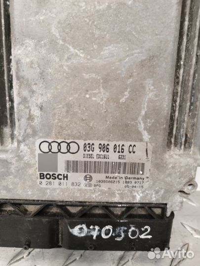 Блок управления двигателем Audi A3 8P 1.9D 2005