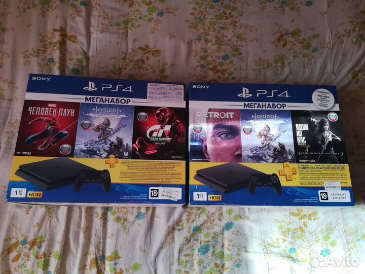 Коробки для консоли Sony ps4 и ps5
