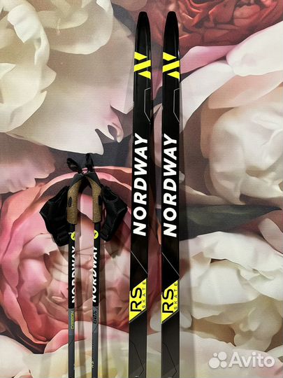 Лыжи беговые конёк nordway rs skate 183 комплект