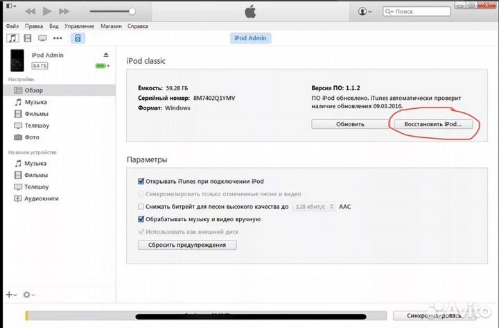 SSD диск для iPod