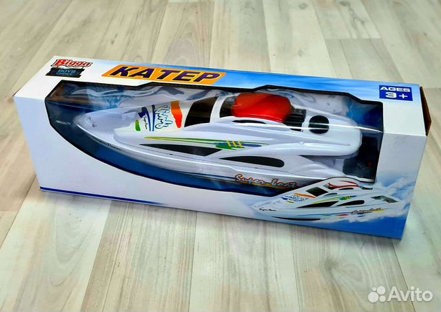 Катер электро на батарейках (новый)
