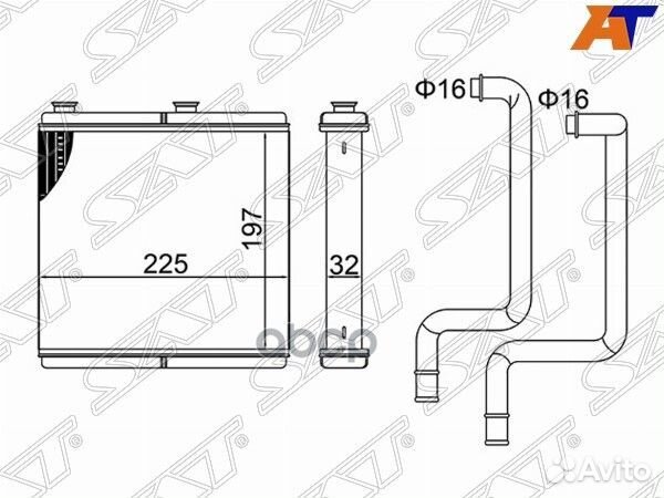 Радиатор отопителя салона nissan murano 08-16