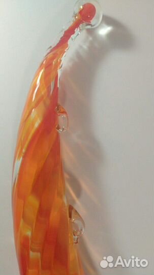 Рог фужер СССР рог изобилия цветное художественное