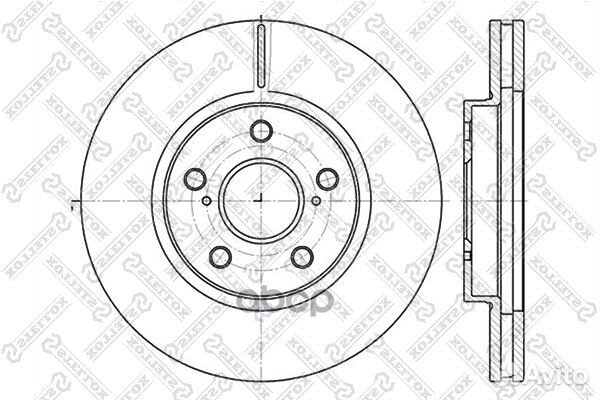 6020-4592V-SX диск тормозной передний Toyota C