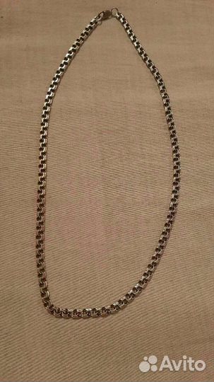Мужская серебряная цепь 