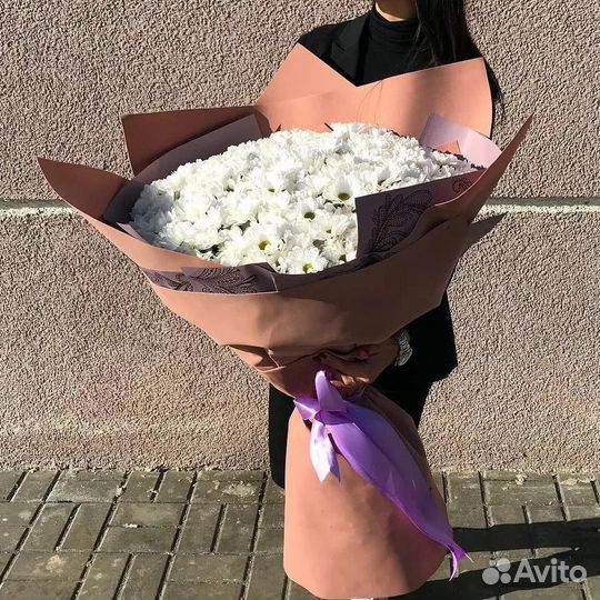 Ромашки. Букет. Цветы. Хризантема Доставка