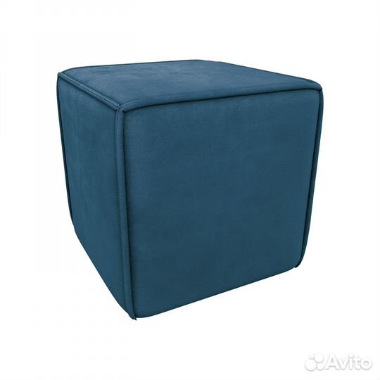 Пуф квадратный синий