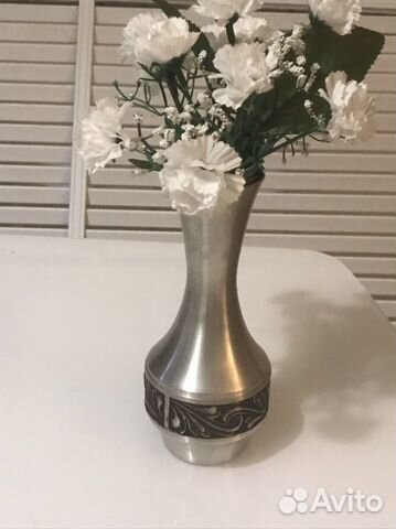 Старинная ваза олово Норвегия клеймо объявление продам