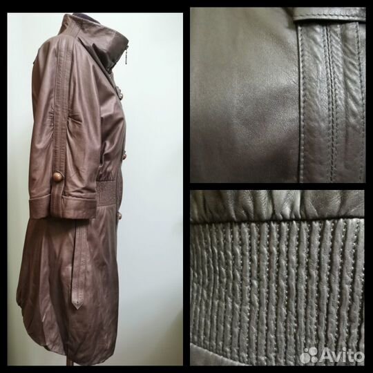 Кожаный плащ женский натуральная кожа