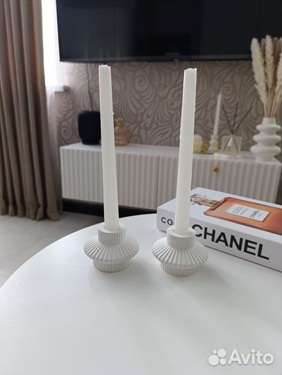 Подсвечник для 1 свечи набор 2 штуки