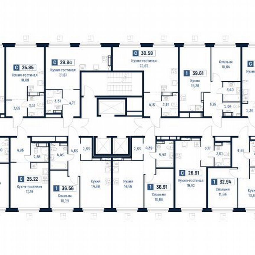 1-к. квартира, 32,9 м², 13/18 эт.