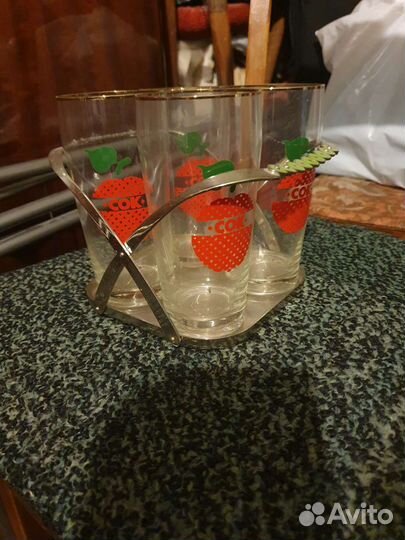 Стаканы СССР на подставке