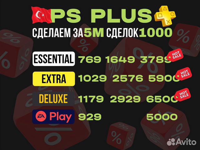 Подписка Ps Plus Extra 1/3/12 Месяцев Турция купить в Санкт-Петербурге ...
