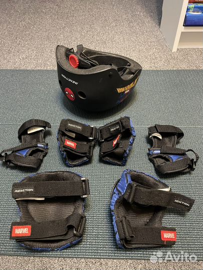 Защита детская с шлемом Reaction Marvel паук