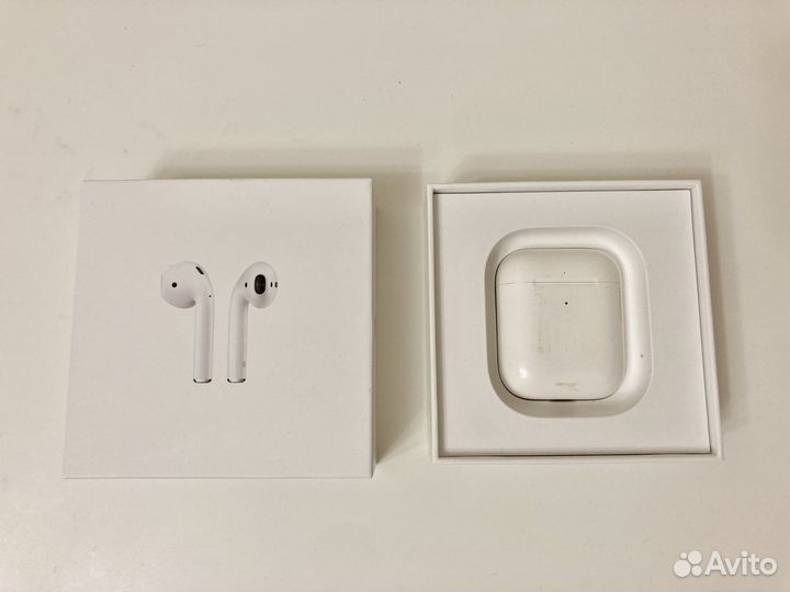 Наушники airpods левый наушник чехол и коробка