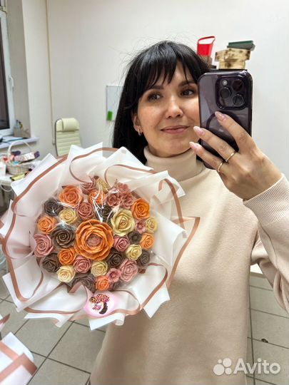 Съедобные букеты подарок кольасный с сухофруктами