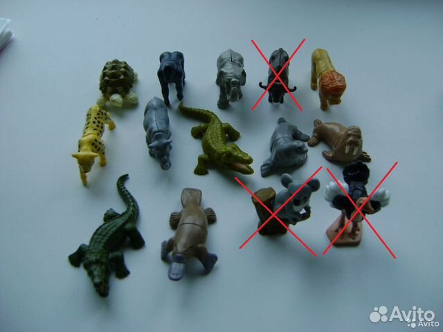 Животные фигурки из киндер сюрприз