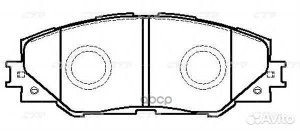 Колодки тормозные toyota RAV 4 05 передние TOY
