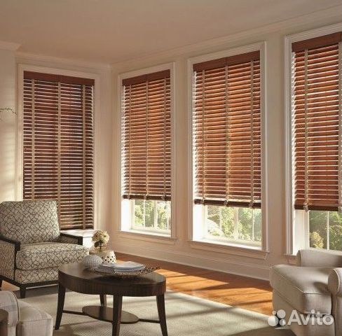 Жалюзи бамбуковые с электроприводом